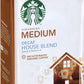 Starbucks Decaf Ground Coffee, House Blend, Medium Roast, Decaffeinated Ground 100% Arabica Coffee, Flavorlock Packaging, 12-Oun