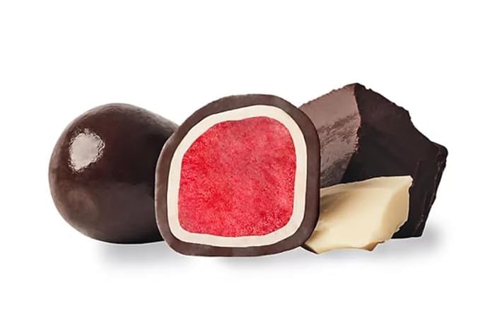 Tru Fru Nature 'S Strawberries, Hyper-Dried Fresh In White And Dark Chocolate | 16 Ounces, Resealable Bag