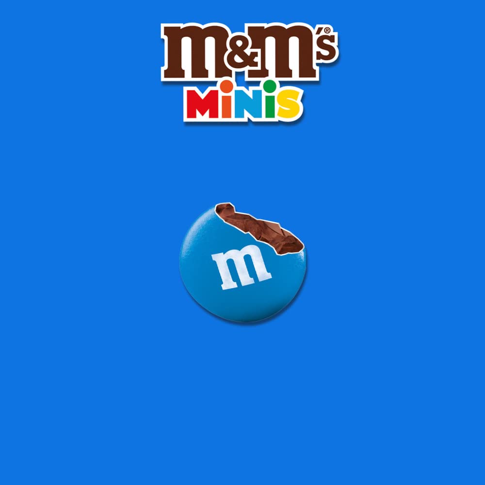M&M'S Minis Milk Chocolate Candy Assortment, Family Size, 16.9 Oz Resealable Bulk Chocolate Candy Bag