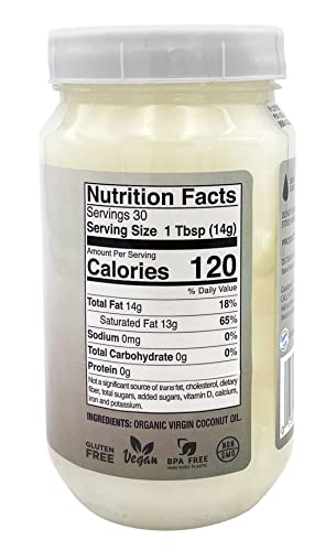 Iberia Organic Virgin Unrefined Coconut Oil, 14 Ounce
