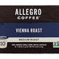 Allegro Coffee, Coffee Vienna Roast Pods 10 Count, 3.8 Ounce