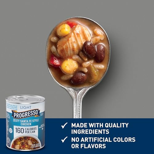 Progresso Light Soup, Zesty Santa Fe Style Chicken, 18.5 Oz (Pack Of 12)
