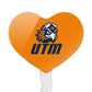 GRAPHICS & MORE Acrylic Cupcake Picks Set of 6 - University of Tennessee Martin Secondary Logo Heart Decoration