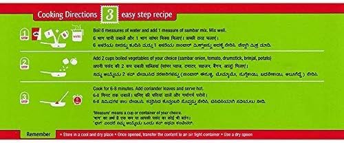Mtr Instant Sambar Mix 180G