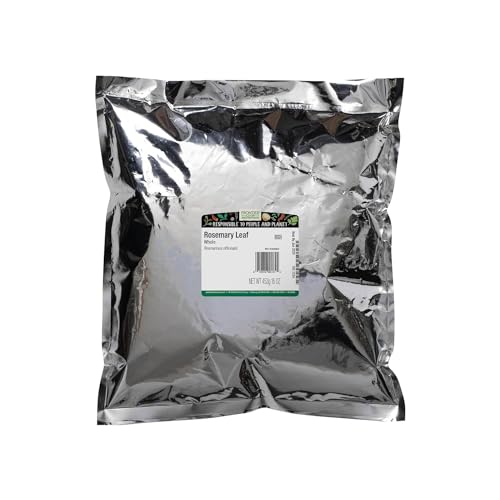 Frontier Co-Op Fancy Rosemary Leaf, Whole, 1-Pound Bulk, Pungent, Herbaceous, Fresh Earthy Taste & Aroma, Kosher