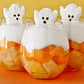 Needzo Monster  Pumpkin  Sugar Skulls  and Ghost Peeps Marshmallows  Halloween 2025 Assorted Character Marshmallow Candies (Pack of 4) 12 Pieces Total
