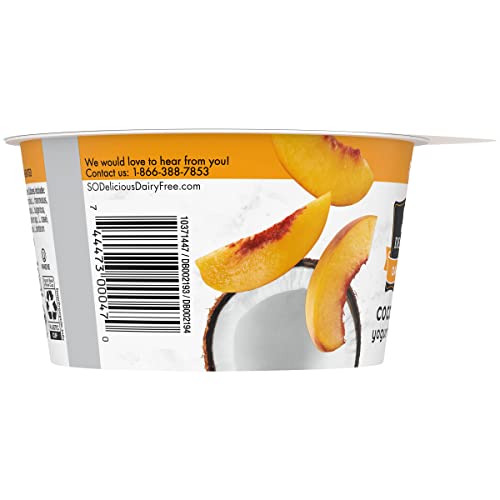 So Delicious, Peach Coconut Milk Yogurt, 5.3 Ounce