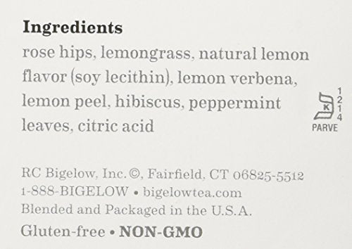 Bigelow I Love Lemon Herbal Tea, 28 Count (Pack Of 6)