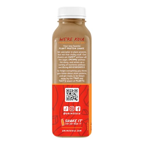 Koia Protein Ready To Drink Plant Protein Shake, Dairy Free, Gluten Free, Soy Free, Non GMO, Kosher, Vegan, Chocolate Peanut But