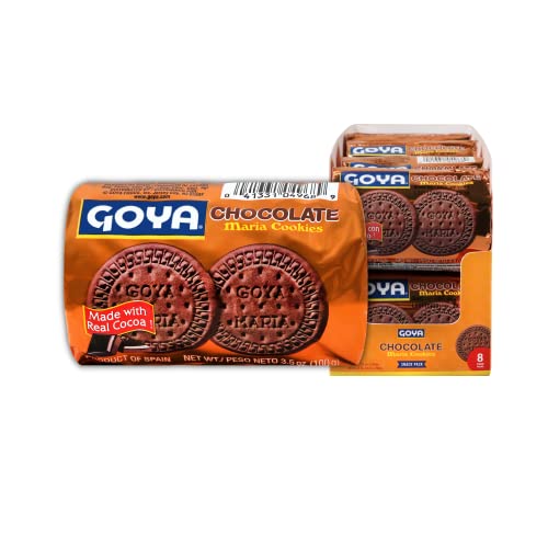 Goya Foods Chocolate Maria Cookies, 3.5 Ounce (Pack Of 8)