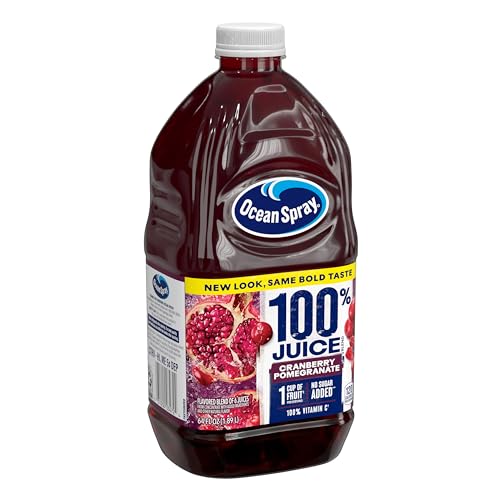Ocean Spray 100% Juice Cranberry Pomegranate Juice Blend  64 Fl Oz Bottle