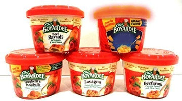 Chef Boyardee Microwavable Bowls Ultimate Variety 10 Pack - Beef Ravioli, Mini ABCs, Spaghetti & Meatballs, Lasagna, Beefaroni