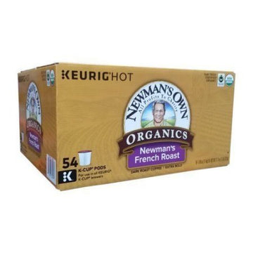 Newman'S Own Organics French Roast Extra Bold Coffee K-Cup 54 K-Cups Pods
