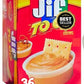 Jif To Go Creamy Peanut Butter 36 Cups - Single Serve Packets - Travel Size Snack - Jif Peanut Chocolate Cups, Bulk Creamy Organ