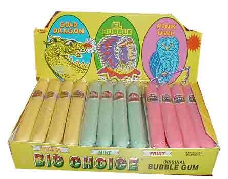 Unknown Bubble Gum Cigars - 36 Count Pack - Yellow, Red, Green