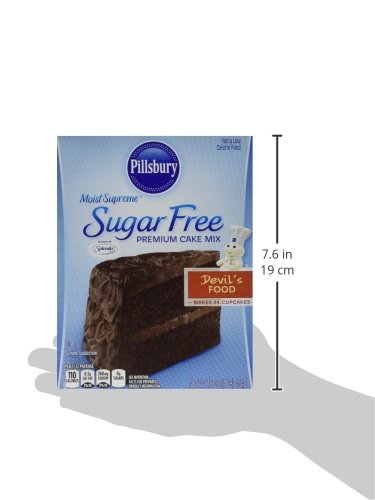 Pillsbury Sugar Free Cake Mix Value Bundle - 1 Box Sugar Free Devil'S Food Cake & Classic Yellow Cake