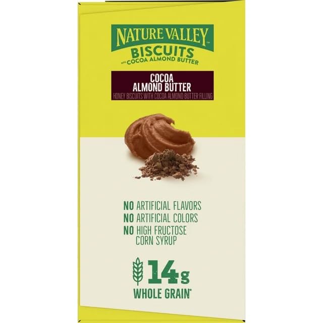 Nature Valley Biscuits With Cocoa Almond Butter 5 Count Box (PACK OF 3)