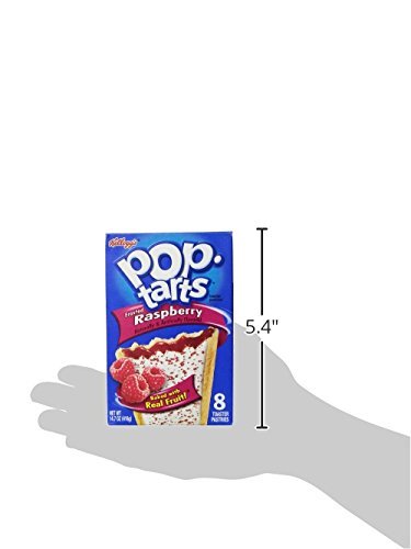 Kelloggs Pop-Tarts Frosted Raspberry Toaster Pastries, 14.7 oz, Pack of 2, Model 451653925714
