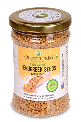 Orgrain India Certified Organic Fenugreek Seeds 200G | Methi Dana | Company-Owned Farmlands | Regulates Blood Sugar Level