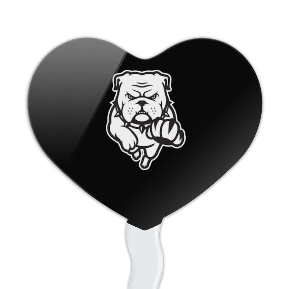 GRAPHICS & MORE Cupcake Picks Set of 6, Acrylic, Heart Love Design, Tspirit-inspired flavoran State University