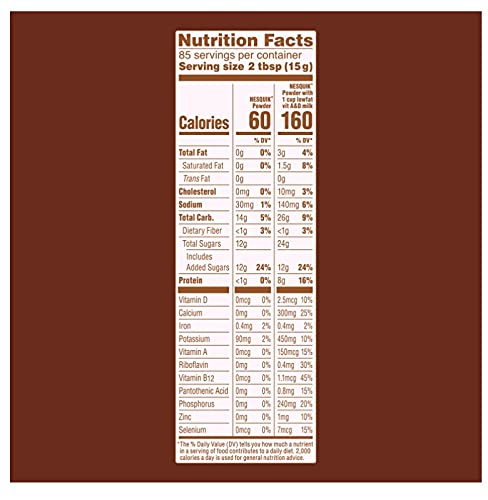 Nesquick Choclate Powder 44.9Oz (2.81Lbs)