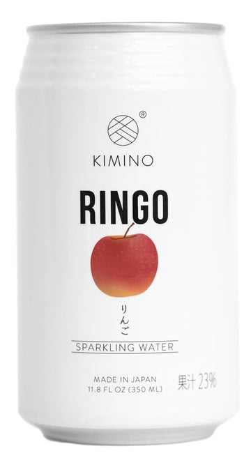 Kimino Drinks, Sparkling Water, 11.8 Fl Oz (Ringo, Pack Of 24)