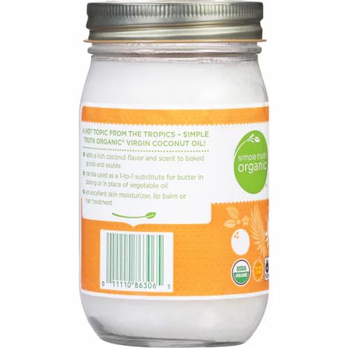 Generic Simple Truth Organic Coconut Oil Unrefined Cold Pressed Virgin Butter, 14 Oz (Pack Of 2)