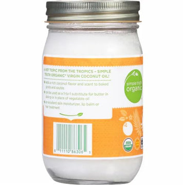 Generic Simple Truth Organic Coconut Oil Unrefined Cold Pressed Virgin Butter, 14 Oz (Pack Of 2)