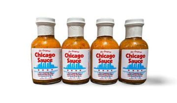 The Original Chicago Sauce | The REAL Windy City Sauce | Hot Dog Sauce | 7 Topping to a Chicago Hot Dog | Big Fork (8 oz., 4 bot