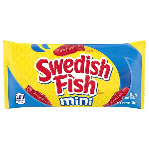 SOUR PATCH KIDS and SWEDISH FISH Mini Soft & Chewy Candy Variety Pack  Bulk Candy  20 Snack Packs