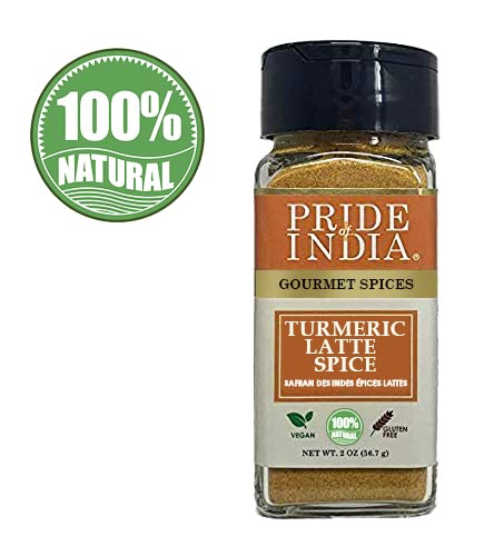 Organic Turmeric Latte Spice Mixpride Of India ?Turmeric Latte Spice Mix ?Gourmet & Warm Tea Spice Blend ?Healthy/Gluten-Free ?I