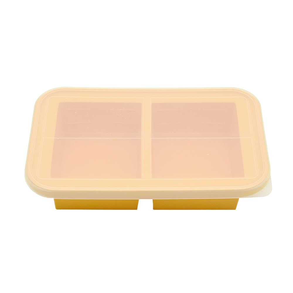 TAHOME 1-Cup Extra Large Thick Soup Silicone Freezer Box Potage Freezing Tray With Lid,for Freeze Stew,Thick Soup,Sauce - 1500ML