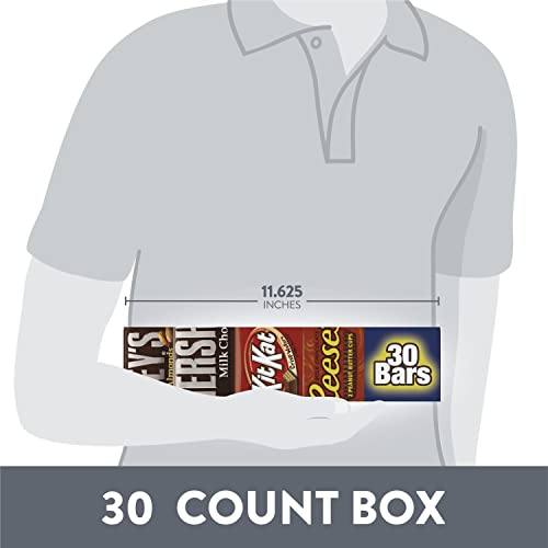 Hershey'S, Kit Kat And Reese'S Milk Chocolate Assortment Candy Bars, Individually Wrapped, 45 Oz Bulk Value Pack (30 Piece)
