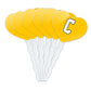 GRAPHICS & MORE Cupcake Picks Set of 6, Acrylic, Coppin State University, Heart Love Design, One Size