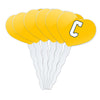 GRAPHICS & MORE Cupcake Picks Set of 6, Acrylic, Coppin State University, Heart Love Design, One Size