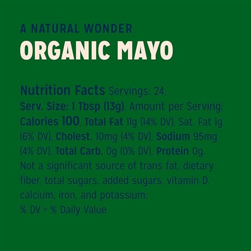 Sir Kensington's Mayonnaise Organic Mayo Gluten Free, Non-GMO Project Verified, Certified Humane Free Range Eggs, Shelf-Stable 1