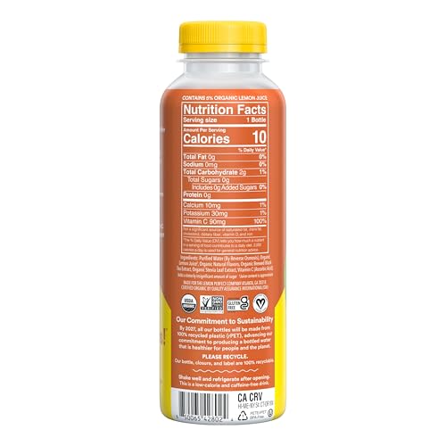 Lemon Perfect Sunshine Tea, Hydrating Flavored Lemon Water, Zero Sugar, Healthy Hydration Drinks, 15.2 Fl Oz Bottles (12-Pack)