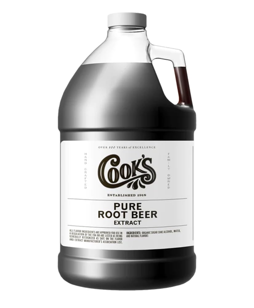 COOKS Root Beer Extract Flavoring for Baking and Root Beer Making, 128 Fl Oz (1 Gallon)