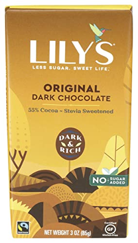 Lilys Sweets Dark Chocolate Bar 3 Oz