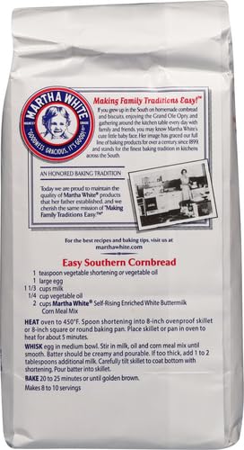 Martha White Self-Rising Buttermilk Corn Meal Mix, 32 Ounces
