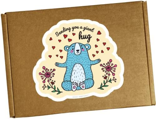 Hangry Kits Sending A Giant Hug Gifts For Men And Women - Send-A-Hug Gift Basket Care Package For Men, To A Friend Or Loved One