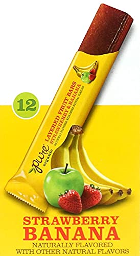 WESKEY Gourmet Organic Layered Fruit Bars Variety Pack | 2 Pack, 28 Bars Each | Raspberry Lemonade, Strawberry Banana, Pineapple Passionfruit