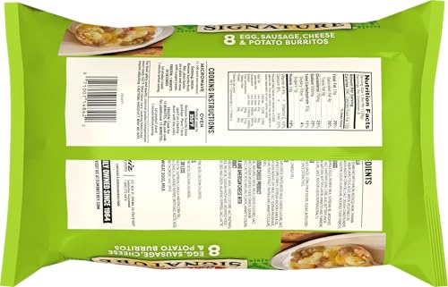 El Monterey Signature Egg, Sausage, Cheese & Potato Breakfast Burrito, 36 Oz (Frozen)