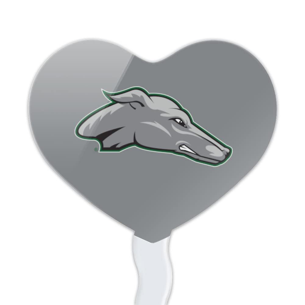 GRAPHICS & MORE Cupcake Picks Set of 6 Acrylic Heart Decoration Eastern New Mexico University Model CUPT.HRT.ACR.6PK.CLCENM500B