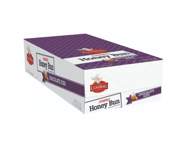Cloverhill Bakery Bear Claw Cherry Cheese Danish, 4.25 Ounce - 6 Count Display Box (6 Pack, Jumbo Chocolate Iced)