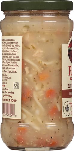 Raos Homemade Chicken Noodle Soup, 16oz, Real Vegetables, Traditional Italian Heat and Serve Soup