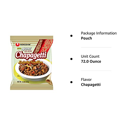 Nongshim Chapagetti Noodle, 4.5 Ounce (Pack Of 16)