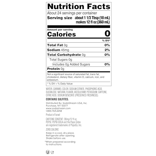 SodaStream Diet Pepsi Beverage Mix (440ml, Pack of 4)