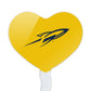 GRAPHICS & MORE Cupcake Picks Set of 6, Acrylic, Heart Design, University of Toledo, One Size