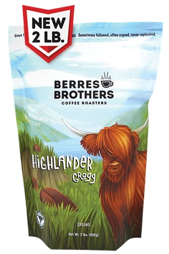 Berres Brothers Highlander Grogg Ground Coffee, 2Lb Package, Combination Of Caramel, Butterscotch And Hazelnut 2 Pound Medium Roast